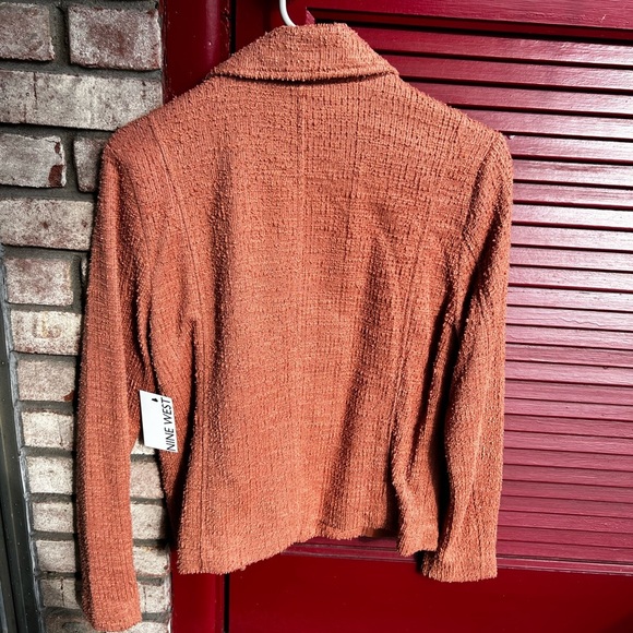 Nine West textured knit moto medium zip up jacket - Womens - Picture 2 of 8